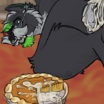 Enjoying two of my favorite things on Thanksgiving, Pumpking pie and Stuffing.